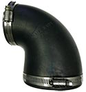 4-inch to 3-inch 90 Degree Reducing Rubber Elbow