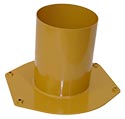 Metal Tube Flange Bottom for installing Series 9000 on Caterpillar D8 Track-type Tractor